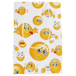 Emoji Pattern Medium Gift Bag