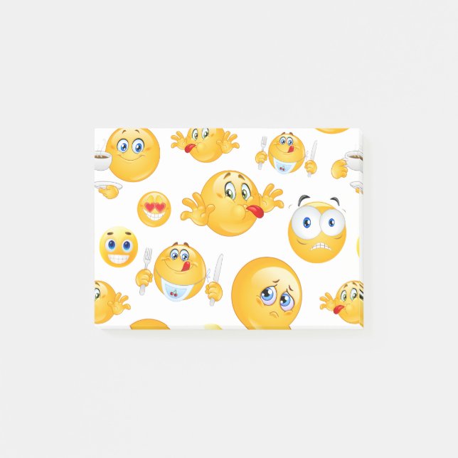 Emoji Pattern Post-it Notes (Front)