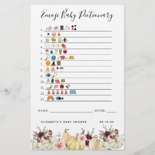Emoji Pictionary   Baby Shower Game