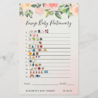 Emoji Pictionary | Baby Shower Game
