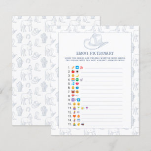 Emoji picture game Cowboy baby shower