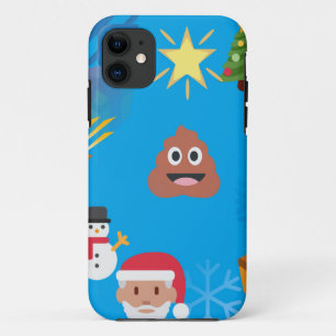 emoji poop christmas iPhone 11 case
