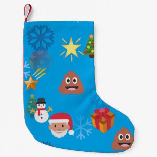 emoji poop christmas xmas stocking