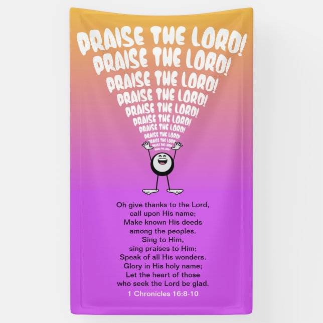 Emoji Praising God Banner (Vertical)