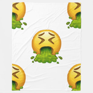 emoji puking blanket