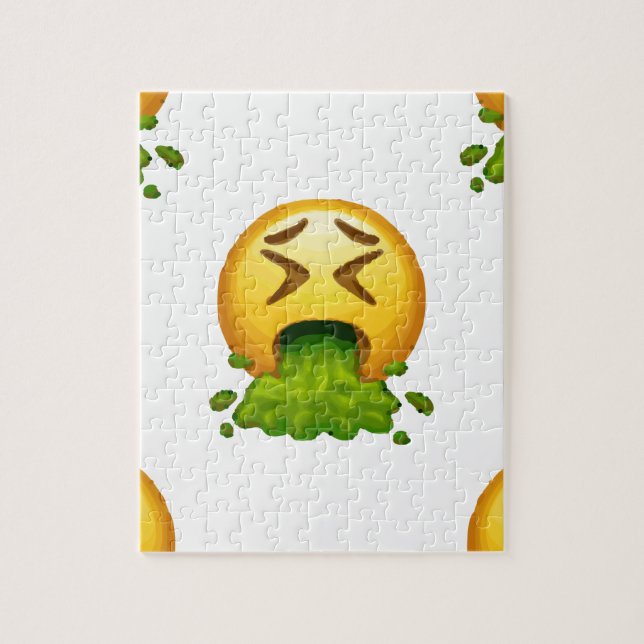 emoji puking jigsaw puzzle (Vertical)