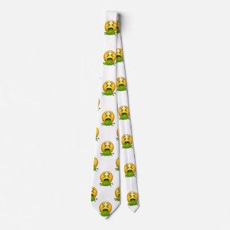 emoji puking menswear mens necktie neck tie