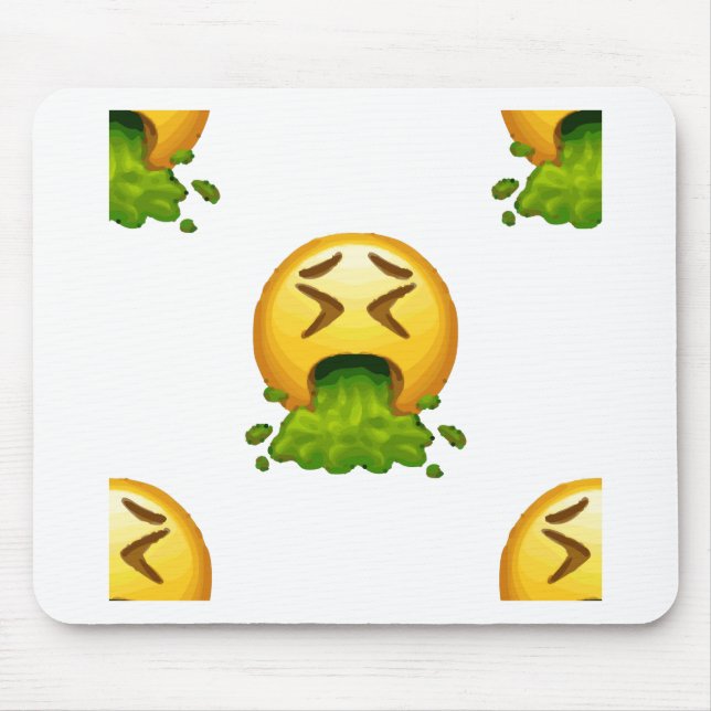 emoji puking mouse mat (Front)
