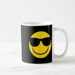 Emoji Retro Sungles Yellow Smile Face Coffee Mug