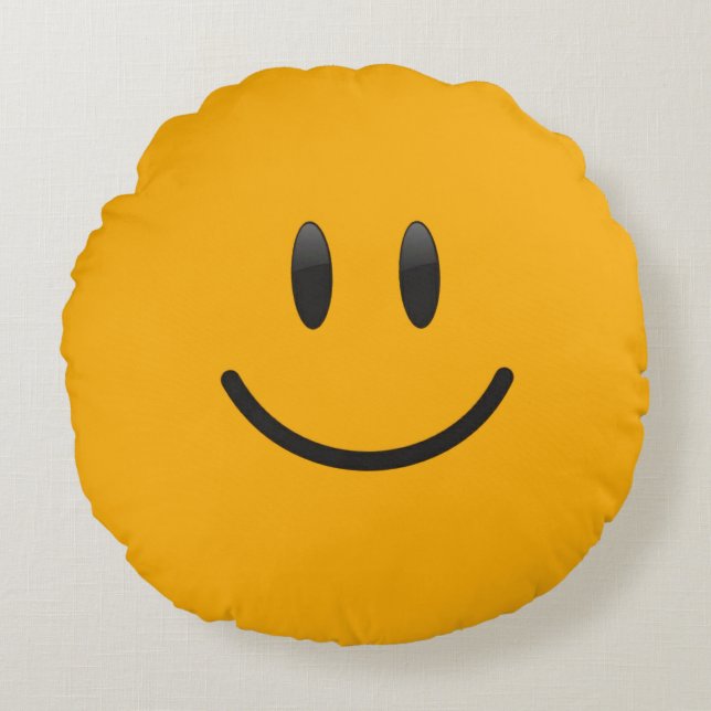 Emoji Round Pillow  (Front)