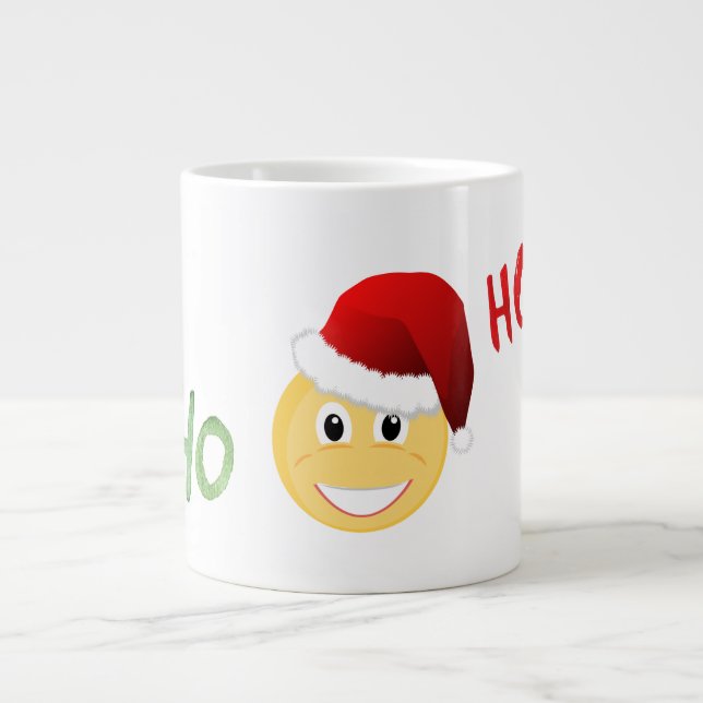 Emoji Santa Christmas Cup (Front)