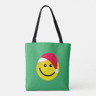 Emoji Santa Tote Bag