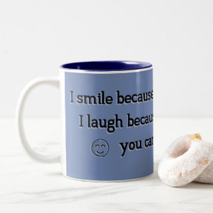 Emoji smile and laugh Sister -Coffee tea Two-Tone Coffee Mug
