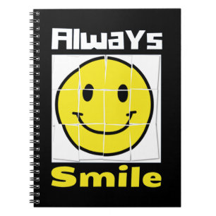 emoji smile notebook