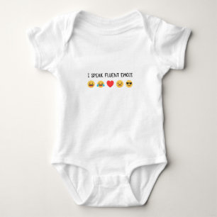 Emoji speak fluent emoji baby bodysuit