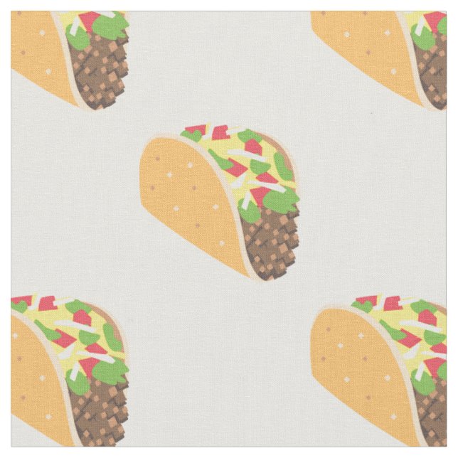 emoji taco fabric (Close Up)