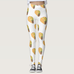 emoji taco leggings