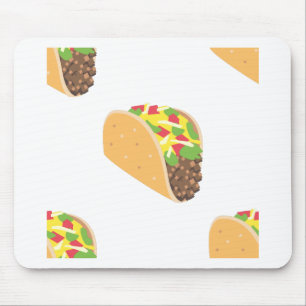 emoji taco mouse mat