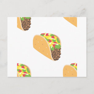 emoji taco postcard