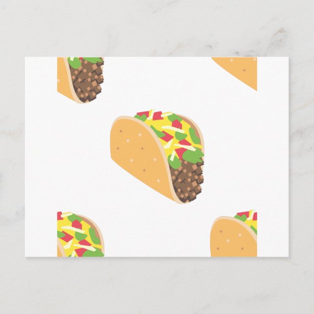 emoji taco postcard (Front)