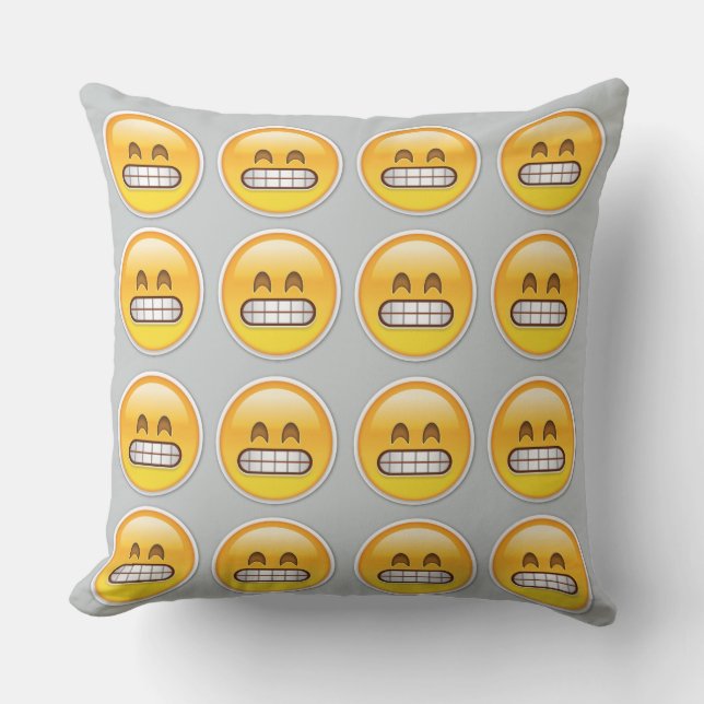 Emoji Throw Pillow (Front)