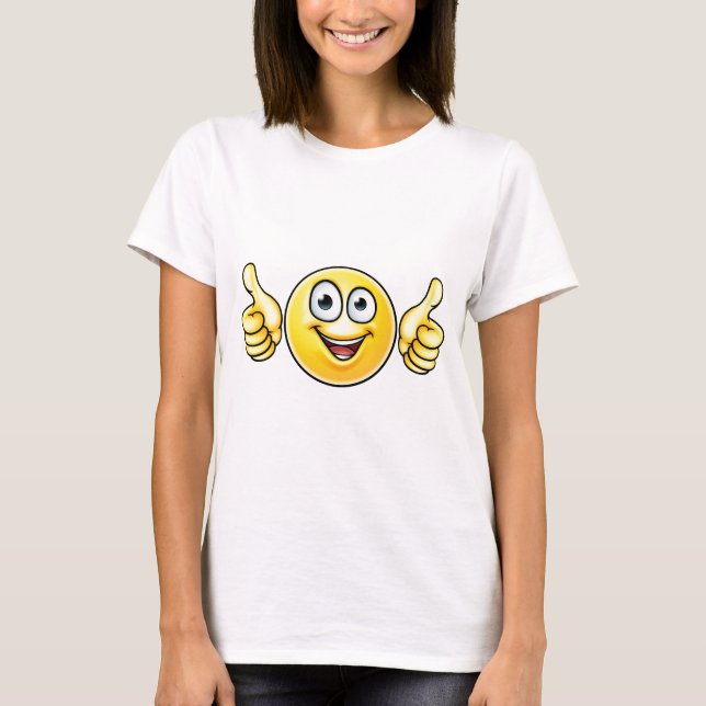 Emoji Thumbs Up Icon T-Shirt (Front)