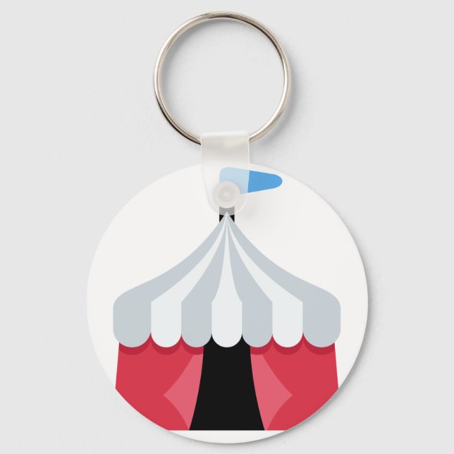 Emoji Twitter - Circus Tent Key Ring (Front)