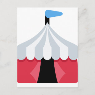 Emoji Twitter - Circus Tent Postcard