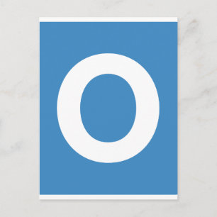 Emoji Twitter - Letter O Postcard
