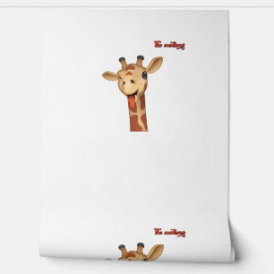 emoji winking tongue out giraffe face wallpaper