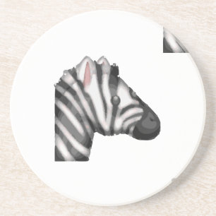 emoji zebra coaster