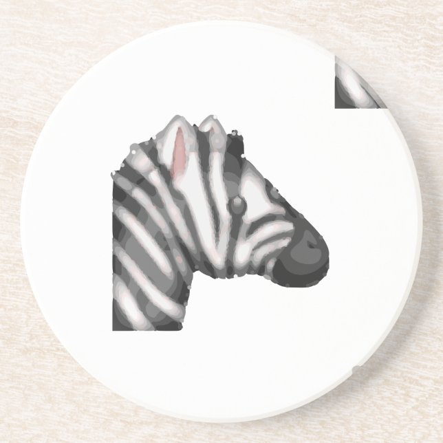 emoji zebra coaster (Front)
