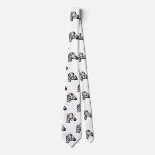 emoji zebra menswear mens necktie neck tie