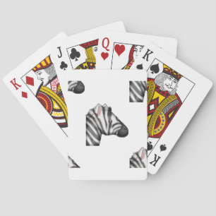 emoji zebra playing cards