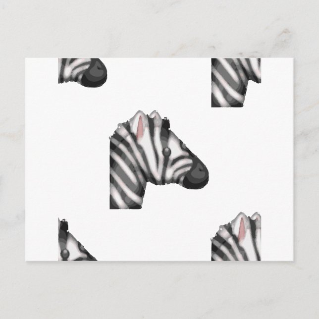 emoji zebra postcard (Front)