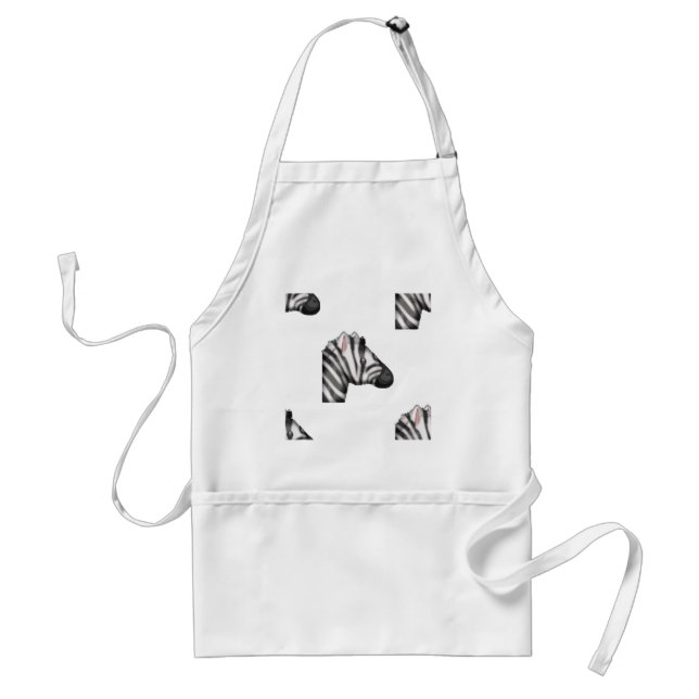 emoji zebra standard apron (Front)