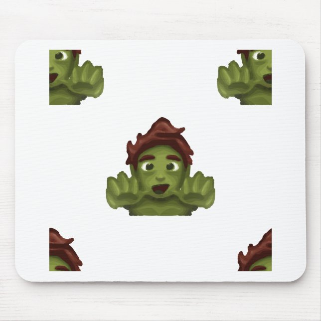emoji zombie man mouse mat (Front)