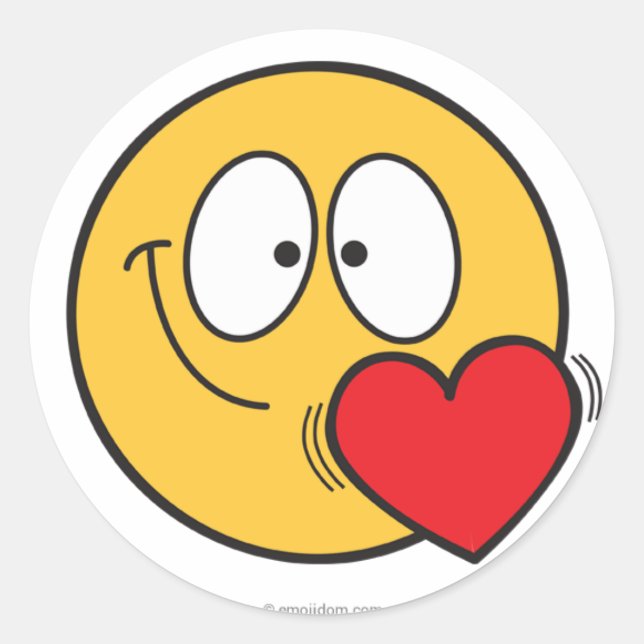 Emojidom stickers with a heart (Front)