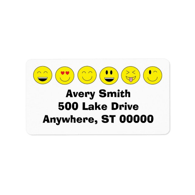 Emojis Address Labels (Front)