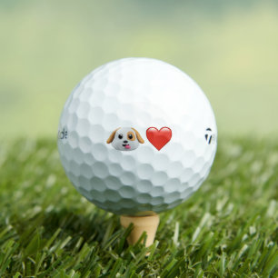 Emojis 🐶❤️ Dog > Everything Dog Lovers Pet Parent Golf Balls