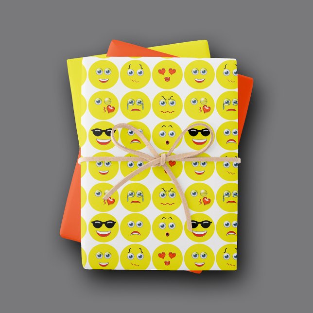 Emojis Pattern Wrapping Paper Sheet (Creator Uploaded)