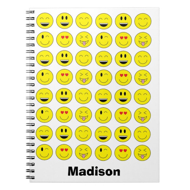 "Emojis" Personalised Notebook (Front)