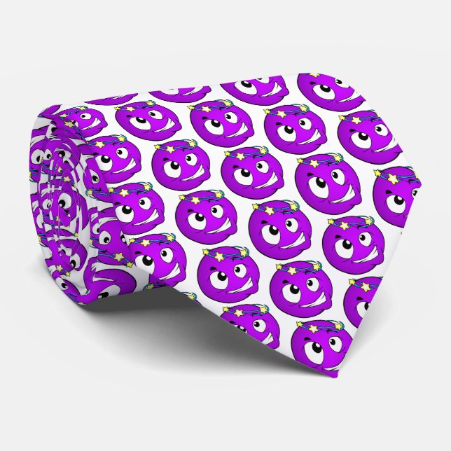 Emote Face Neck Tie (Rolled)