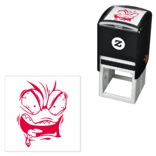Emotican Face  Self-inking Stamp