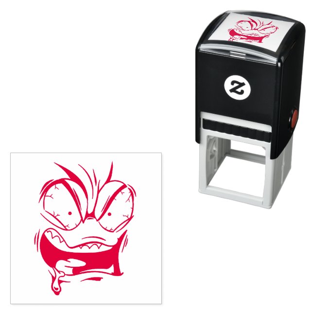 Emotican Face  Self-inking Stamp (In Situ)