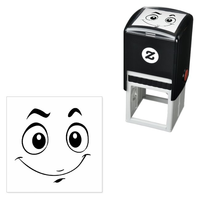 Emotican Face  Self-inking Stamp (In Situ)