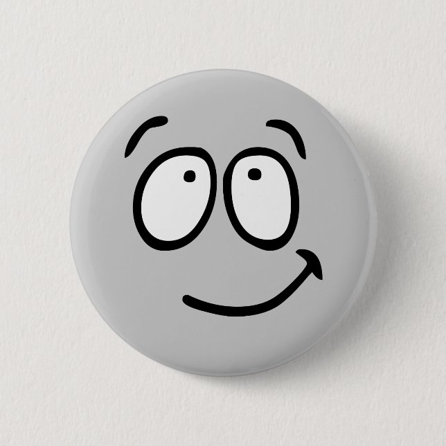 Emoticon Customisable Background Button (Front)