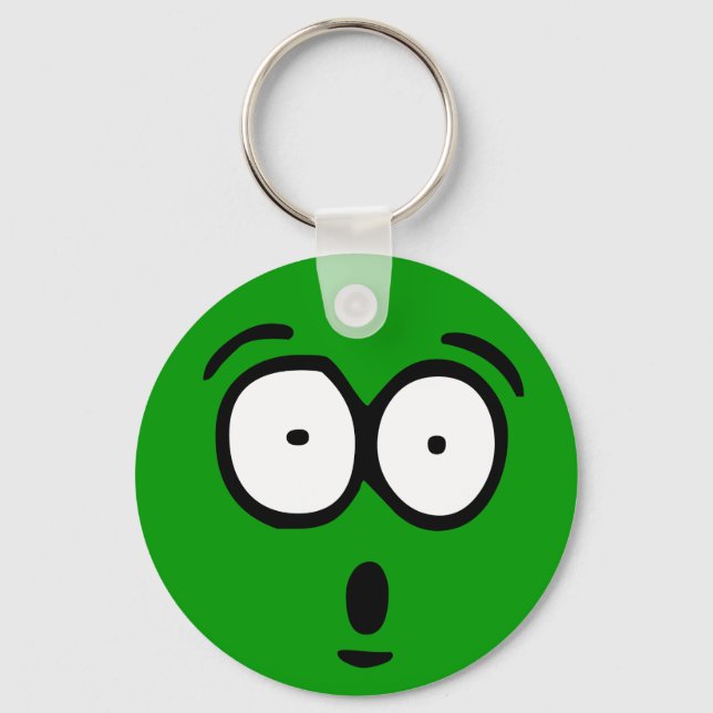 Emoticon Customisable Background Keychain (Front)