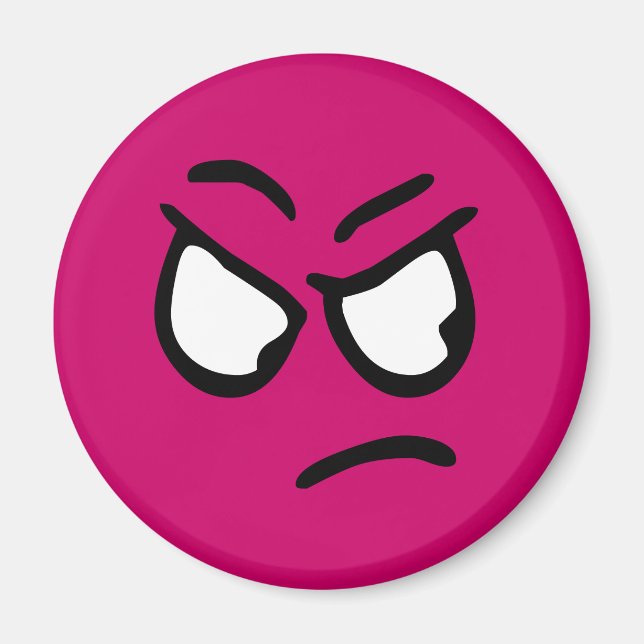 Emoticon Customisable Background Magnet (Front)