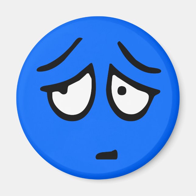 Emoticon Customisable Background Magnet (Front)